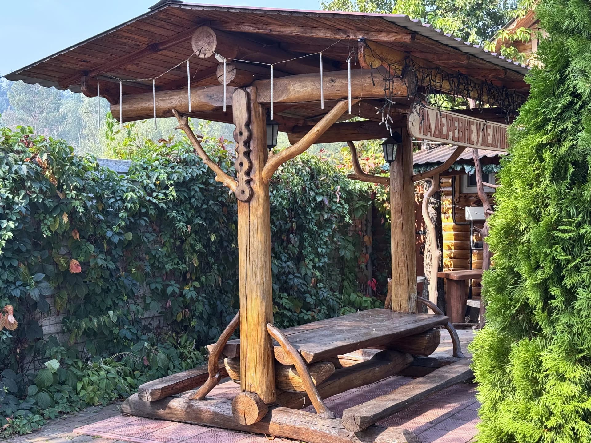 photo of the wooden house Pantry de luxe of the eco-estate In the countryside Grandpa's village