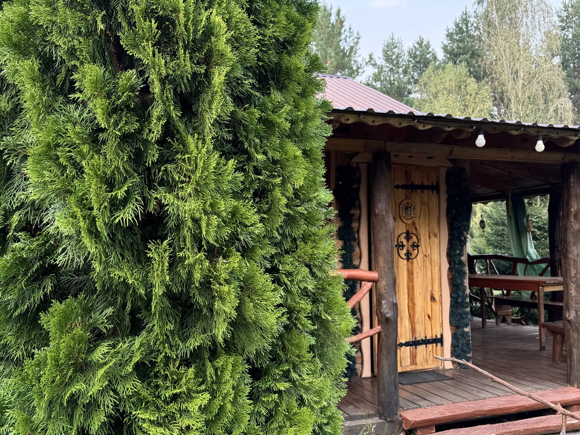 photo of the wooden house Hornytsia of the eco-estate In the countryside Grandpa's village