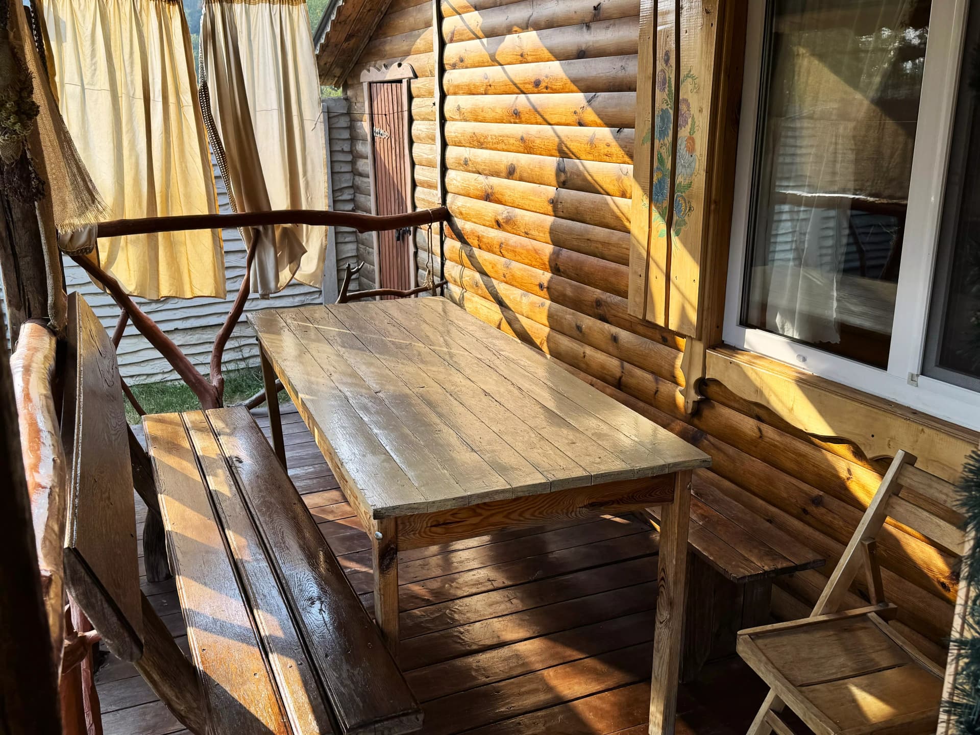 photo of the wooden house Hornytsia of the eco-estate In the countryside Grandpa's village