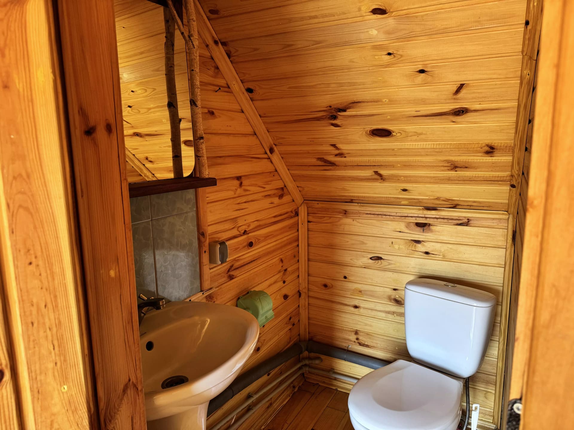 photo of the wooden house Teremok of the eco-estate In the countryside Grandpa's village